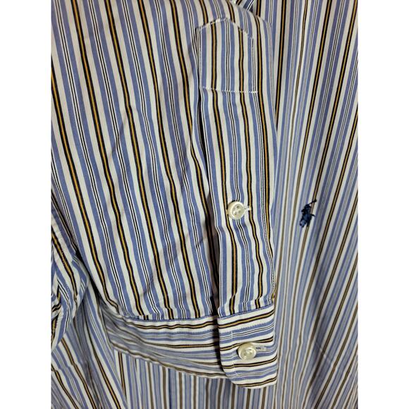 Ralph Lauren Men's‎ Custom Fit Striped Long Sleeve Button-Up Shirt Size XXL - Picture 4 of 7